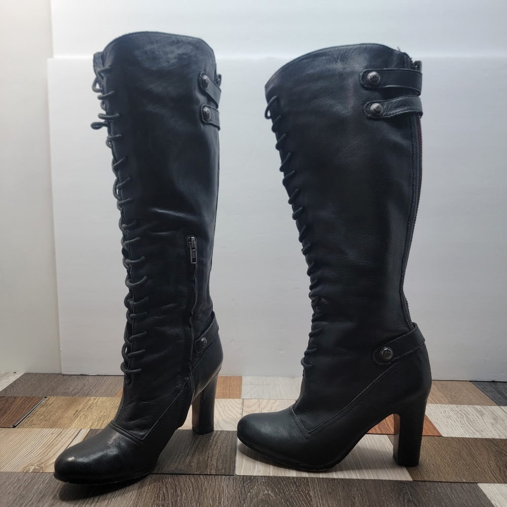 Women's Black 6M Knee High Boots